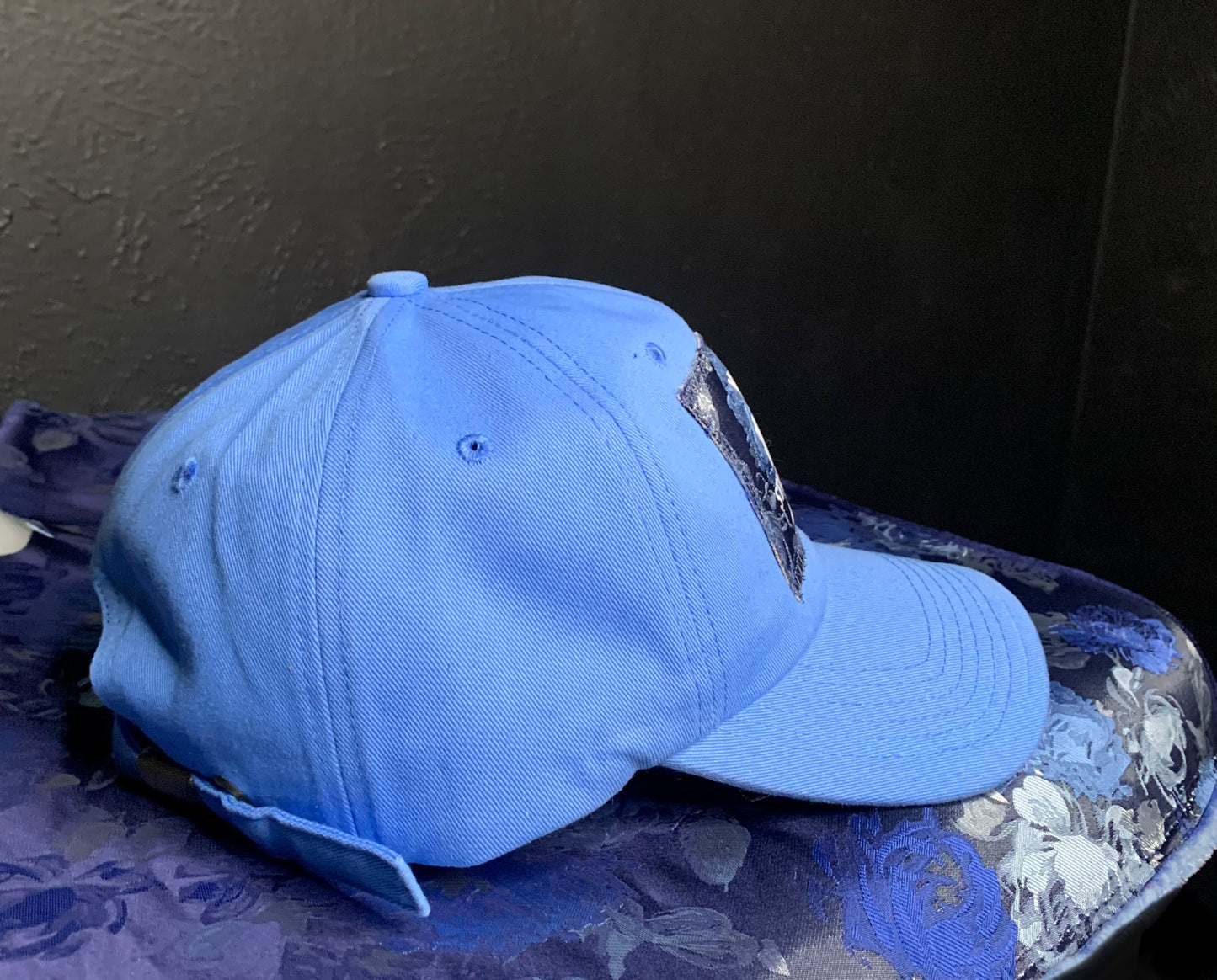 Blue floral Cap